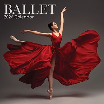 2026 Square Wall Calendar, Ballet, 16-Month Lifestyles Theme, 12x12 in