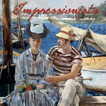 2026 Square Wall Calendar, Impressionists, 16-Month Arts & Antiques Theme 12x12