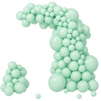 Mint Green Arch Kit Mixed Size Balloons 122 pc for Wedding, Birthday or Shower Celebrations