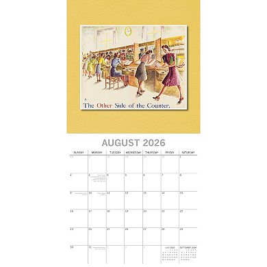2026 Wall Calendar, World War Posters, 16-Month Arts & Antiques Theme 12x12
