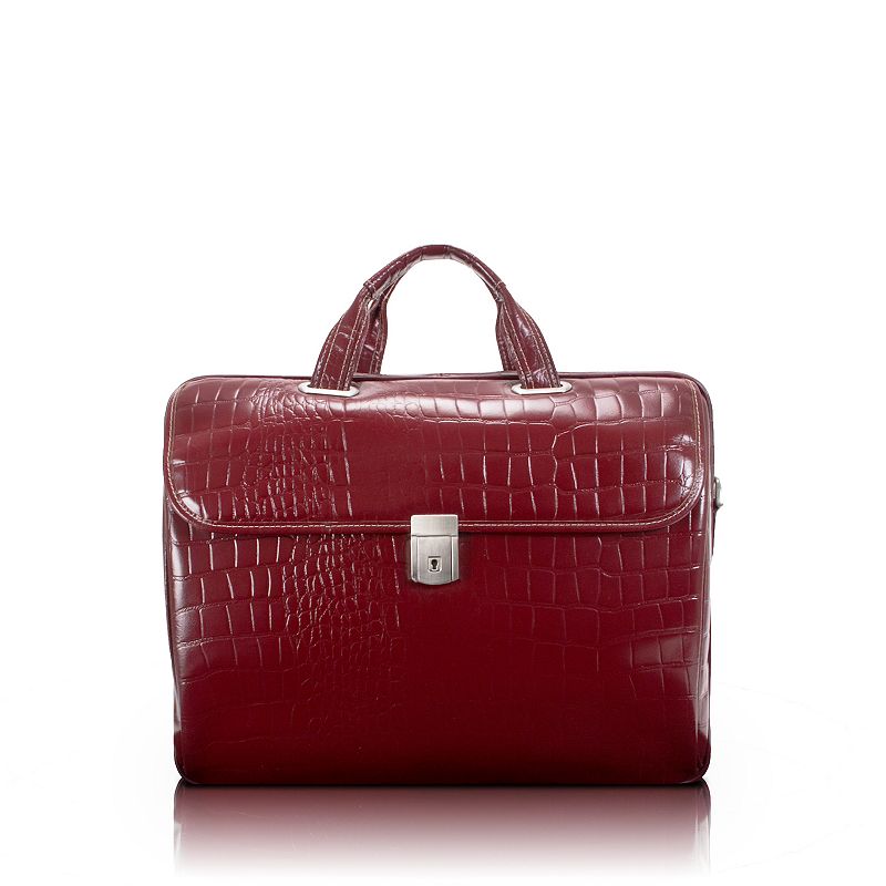 McKleinUSA Servano 13-Inch Leather Tablet Briefcase, Red