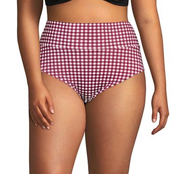 Plus Size Lands' End Pinchless High Waisted Swim Bottoms