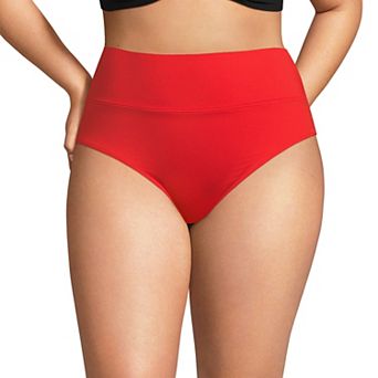 Plus Size Lands' End Pinchless High Waisted Swim Bottoms
