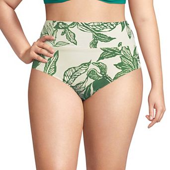 Plus Size Lands' End Pinchless High Waisted Swim Bottoms