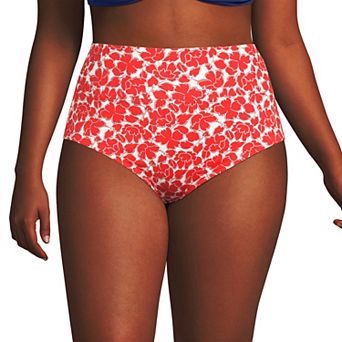 Plus Size Lands' End Pinchless High Waisted Swim Bottoms