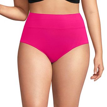 Plus Size Lands' End Pinchless High Waisted Swim Bottoms
