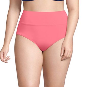 Plus Size Lands' End Pinchless High Waisted Swim Bottoms