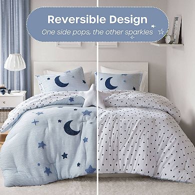 Intelligent Design Celeste Comforter Set with Coordinating Star Throw Pillow