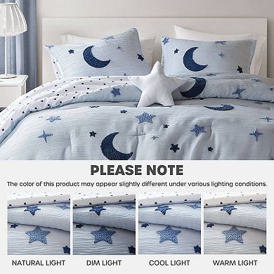 Intelligent Design Celeste Comforter Set with Coordinating Star Throw Pillow