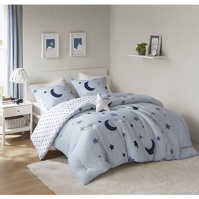 Intelligent Design Celeste Comforter Set with Coordinating Star Throw Pillow