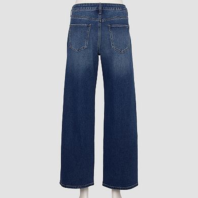 Juniors' Project Indigo Mid Rise Stovepipe Jeans