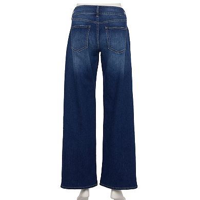 Juniors' Project Indigo Loose Super Low Rise Straight Jean