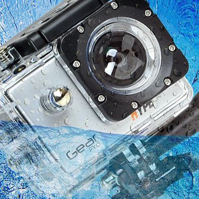 GearPro 4K Ultra HD Wi-Fi Action Camera, Silver, for Adventure & Travel