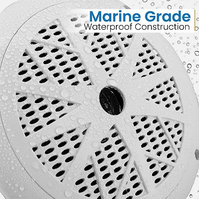Pyle 6.5 Inch Dual Marine Speakers - 2 Way
