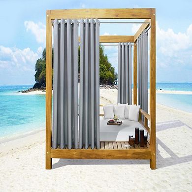 100% Polyester Seascapes Light Filtering Provide Privacy and Shade Grommet Outdoor Panel Pair