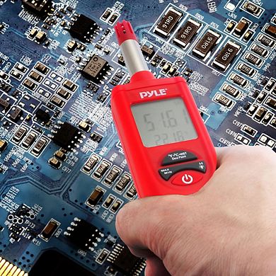 Pyle Temperature & Humidity Meter with Dew Point & Wet Bulb Measurement (PTHM20) - Black