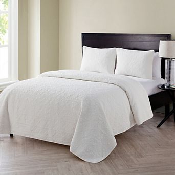 VCNY Home Caroline Embossed Floral Quilt Set