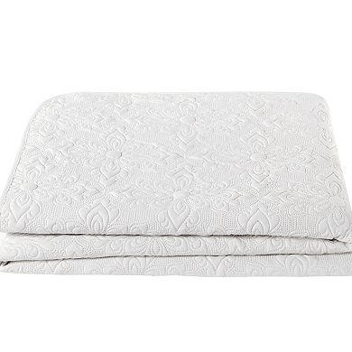 VCNY Home Caroline Embossed Floral Quilt Set