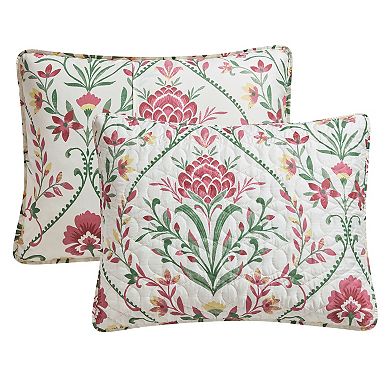 VCNY Home Province Floral Damask Printed Quilt Set