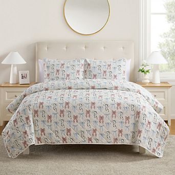 VCNY Home Multi Ribbon Pinsonic Quilt Set