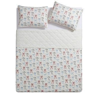 VCNY Home Multi Ribbon Pinsonic Quilt Set