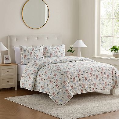 VCNY Home Multi Ribbon Pinsonic Quilt Set