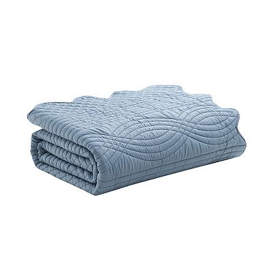 VCNY Home Scallop Microfiber Quilt Set