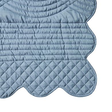VCNY Home Scallop Microfiber Quilt Set