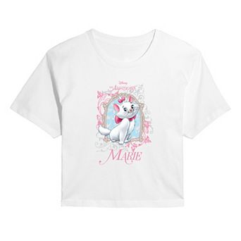 Juniors' Disney's The Aristocats Marie Cropped Tee
