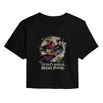 Juniors' Disney's Hocus Pocus Graphic Cropped Tee