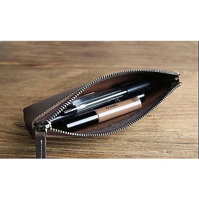 The Pallavi Leather Pencil Case and Makeup Bag
