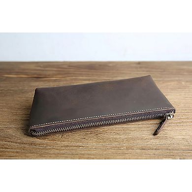 The Pallavi Leather Pencil Case and Makeup Bag