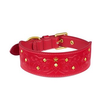 Blueberry Pet Microfiber Faux Leather Dog Collar