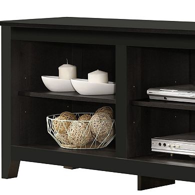 Nitto TV Stand Media Cabinet, Adjustable Shelves, Wood