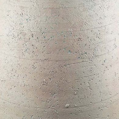 Kilu Decorative Vase, Rugged Texture, 24 Inch Metallic Gray Resin