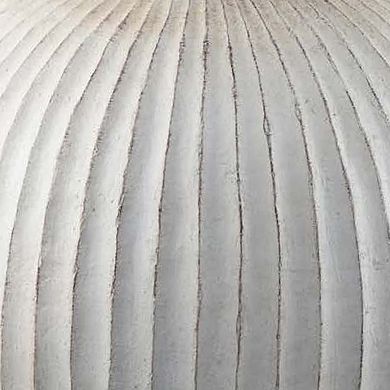 Gany Decorative Vase, Spherical Bottom, 22 Inch Weathered White Resin