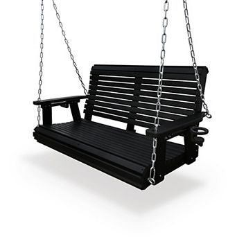 HDPE Porch Swing with 18/8 Stainless Steel Bolts, Heavy Duty 1200 lbs