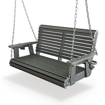 HDPE Porch Swing with 18/8 Stainless Steel Bolts, Heavy Duty 1200 lbs