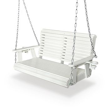 HDPE Porch Swing with 18/8 Stainless Steel Bolts, Heavy Duty 1200 lbs