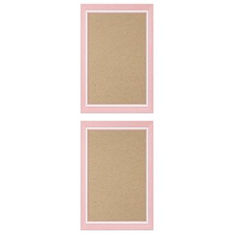 2 pc Picture Frames Distressed Wood Grain Photo Frame for Gallery Wall Mounting or Tabletop Display