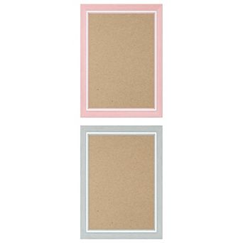 2 pc Picture Frames Distressed Wood Grain Photo Frame for Gallery Wall Mounting or Tabletop Display