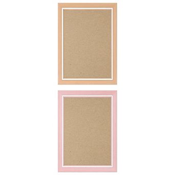 2 pc Picture Frames Distressed Wood Grain Photo Frame for Gallery Wall Mounting or Tabletop Display