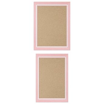 2 pc Distressed Wood Grain Photo Frame for Wall Mounting Display 4"x6"&6"x8"