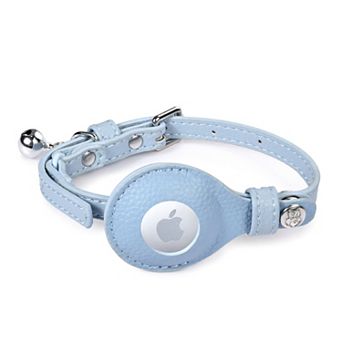 Blueberry Pet Microfiber Faux Leather AirTag Cat Collar