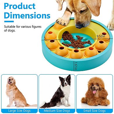 Interactive Dog Puzzle Feeder Bowl Slow Feeding Toy for IQ Training & Mental Enrichment