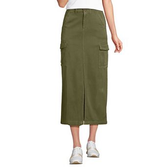 Women's Lands' End Cool Fade Cargo Maxi Skirt