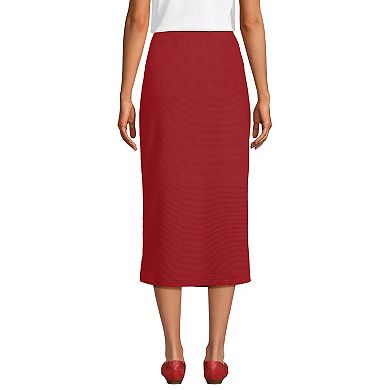 Petite Lands' End Starfish Column Midi Skirt