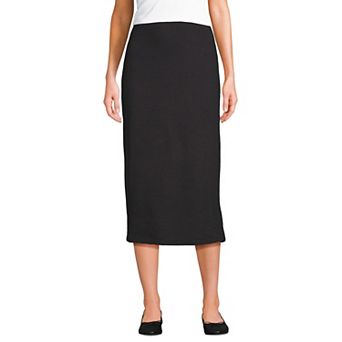 Petite Lands' End Starfish Column Midi Skirt