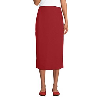Petite Lands' End Starfish Column Midi Skirt