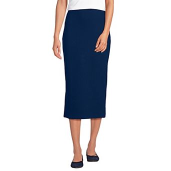 Petite Lands' End Starfish Column Midi Skirt